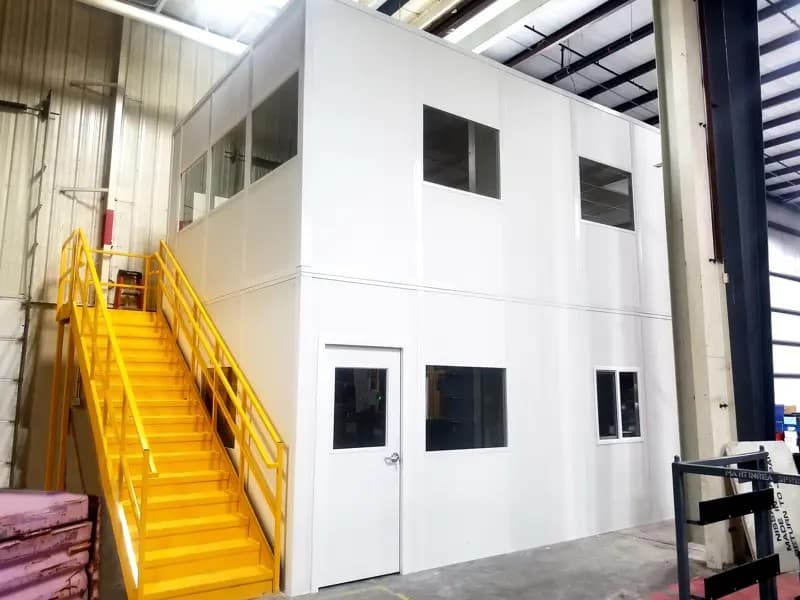 Two-story modular in-plant office