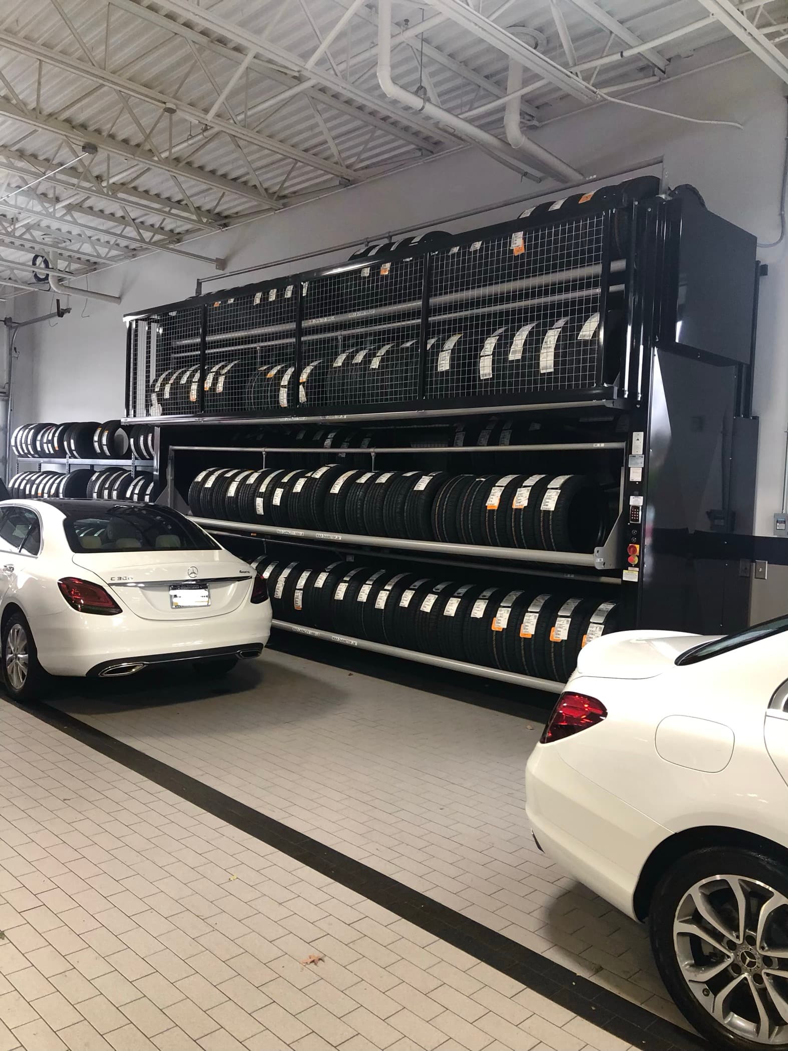 Mercedes-Benz Dealership Tire Carousel System project