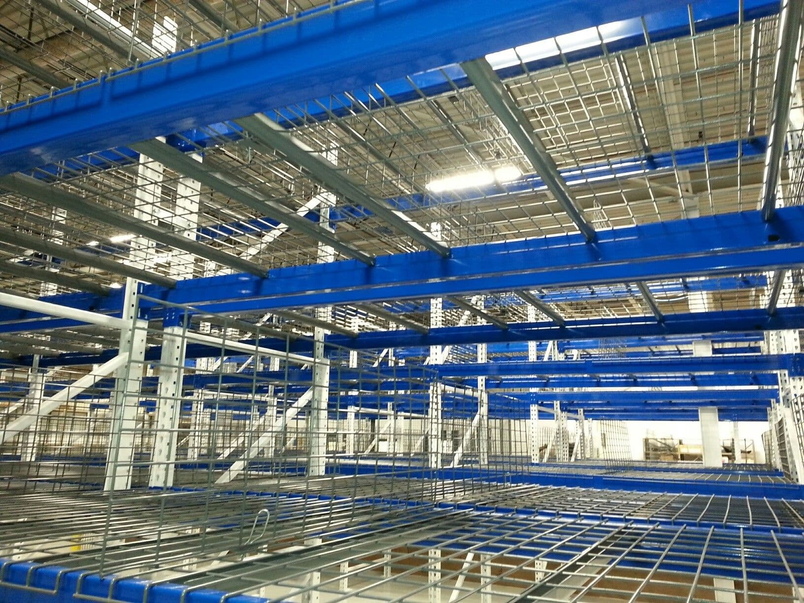 Industrial pallet racking in warehouse