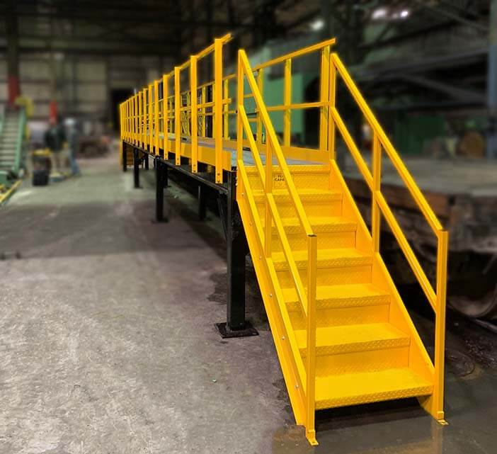 Industrial catwalks and crossovers for safe passage